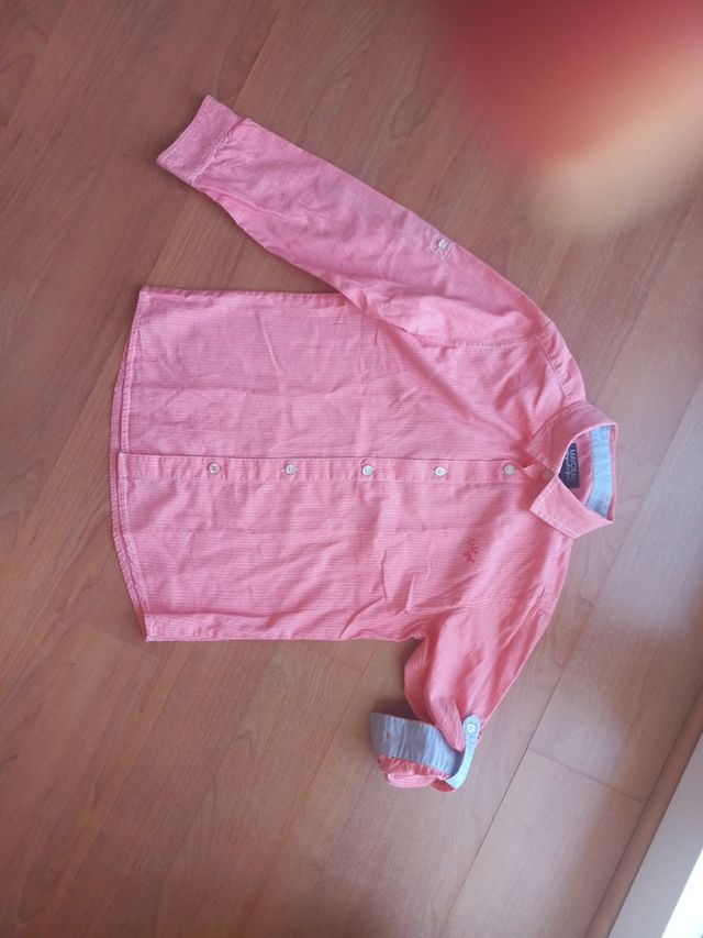 Camisa salmón Mayoral niño 7 años 122 c
