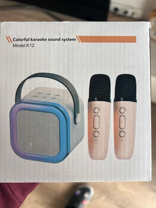 Altavoz con microfonos karaoke