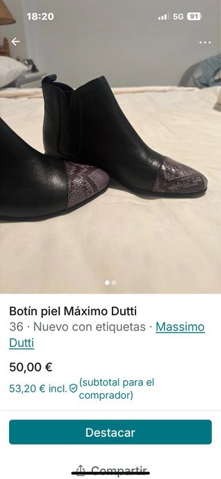 Botin de piel