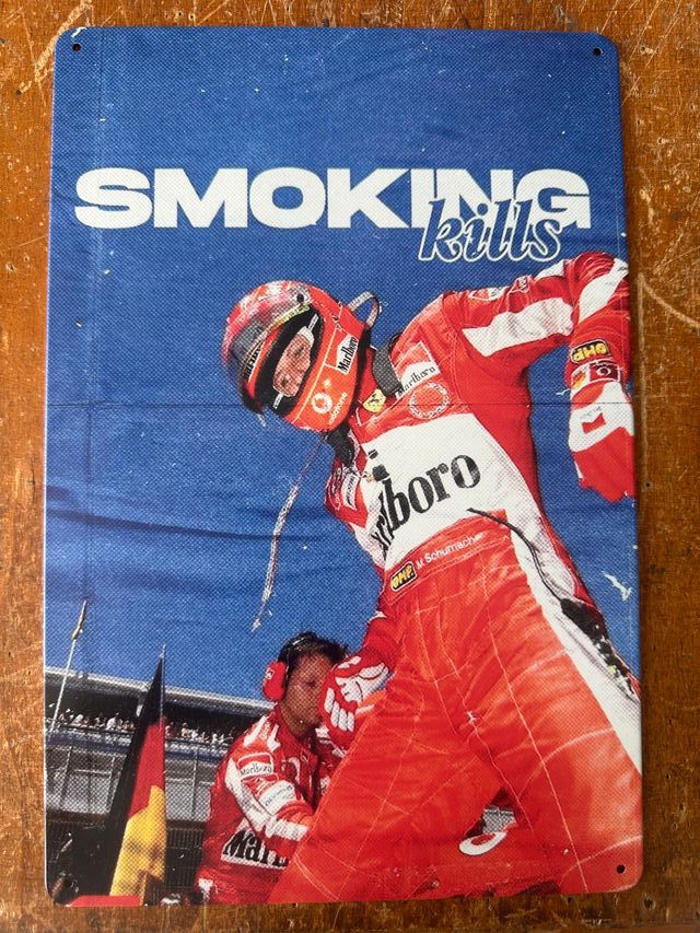 Ferrari - Insegna targa poster in alluminio