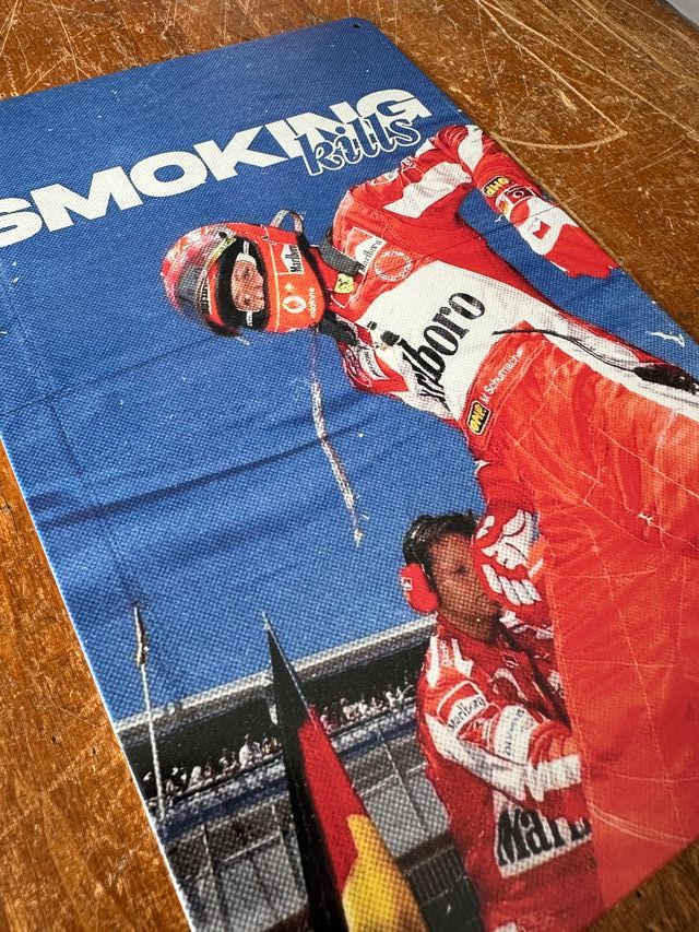 Ferrari - Insegna targa poster in alluminio