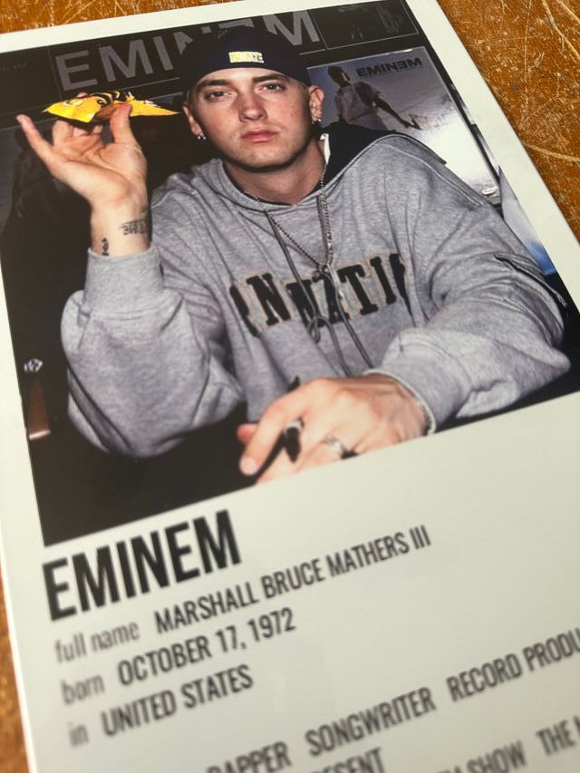 Eminem - Poster Targa Insegna in alluminio