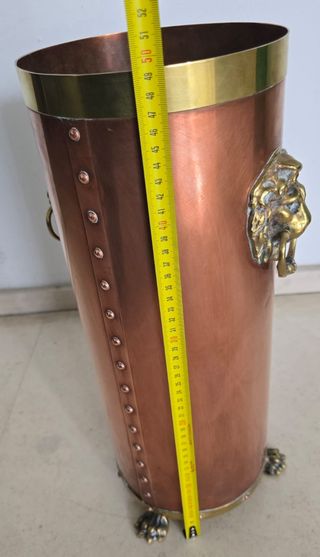 PARAGUERO ANTIGUO DE LATON Y BRONCE