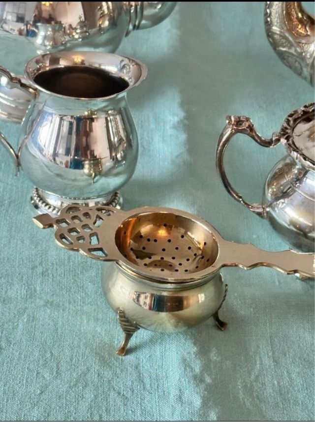 6 Piezas juego de café y té antiguas de la India