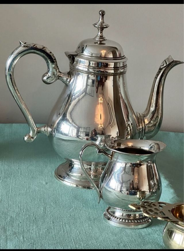 6 Piezas juego de café y té antiguas de la India