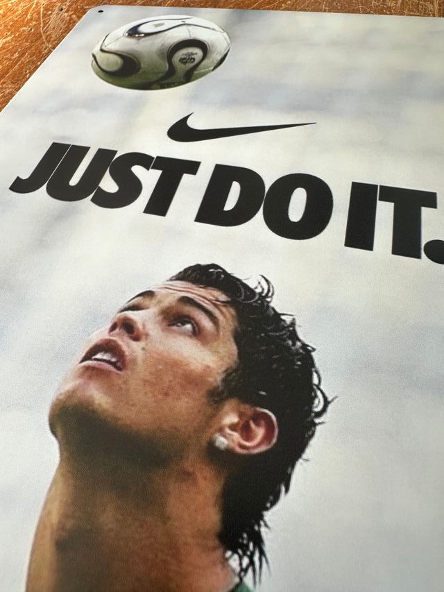Cristiano Ronaldo - Poster Insegna Targa