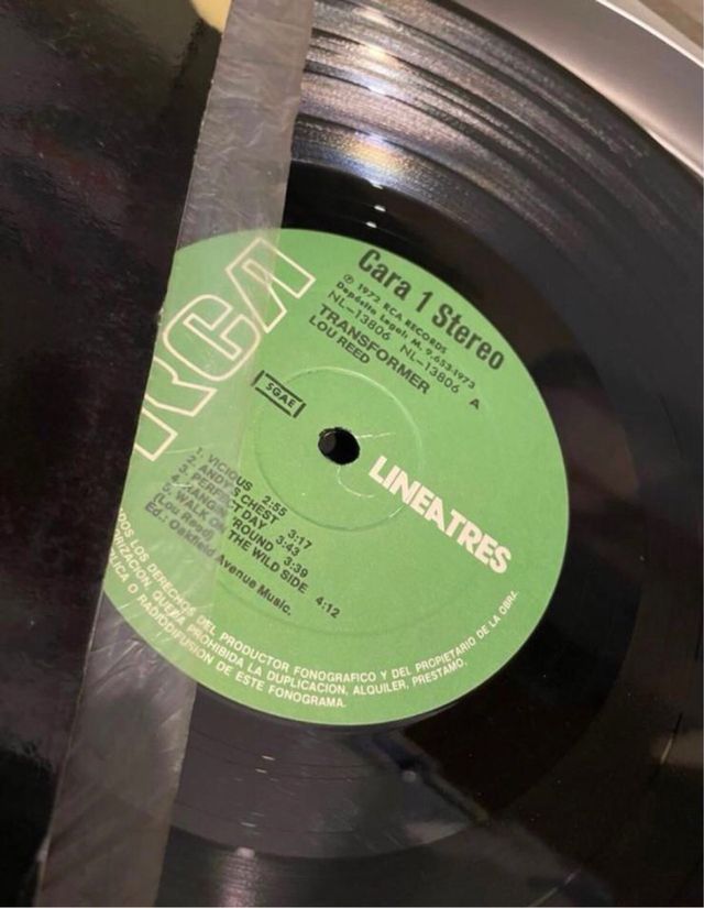 LP Vinilo Lou Reed  Transformer