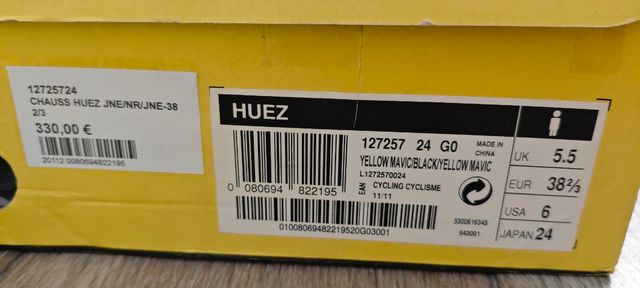 Zapatillas ligeras Mavic Huez 38 2/3
