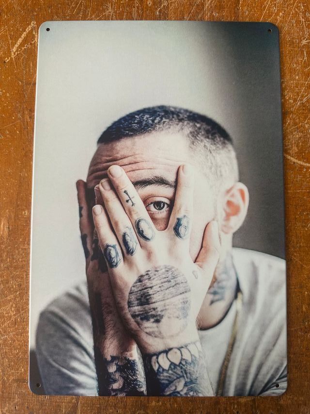 Mac Miller - Poster Insegna Targa in alluminio