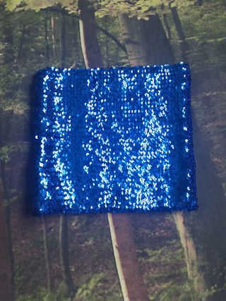 Top de lentejuelas azules sin eatrenar