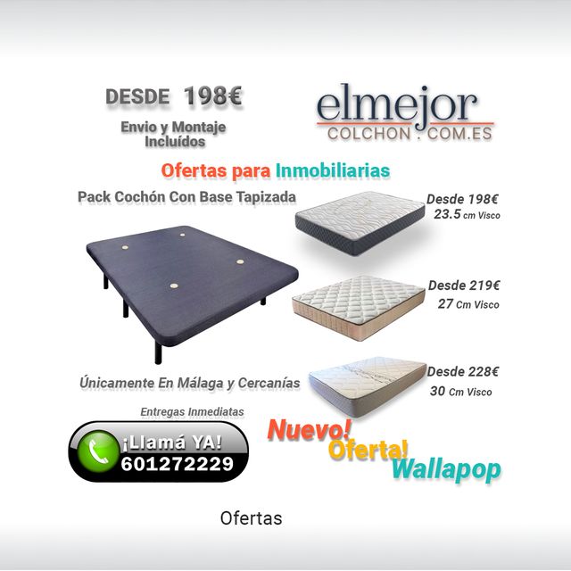 Colchones C Base Tapizada Oferta Pisos de Alquiler