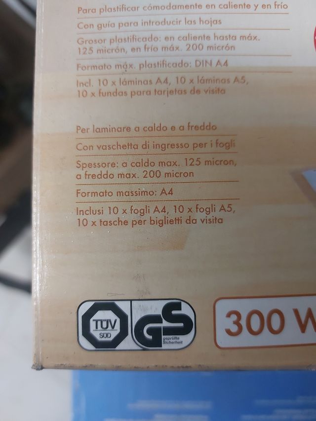 Plastificatrice di documenti