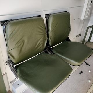 Sedili pieghevoli simil pelle esercito tedesco