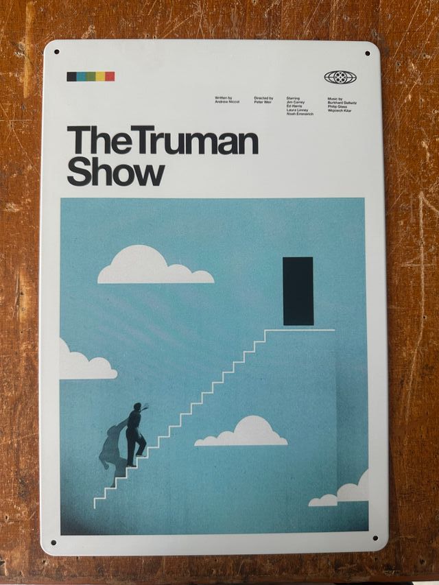 The Truman Show - Poster Targa Insegna