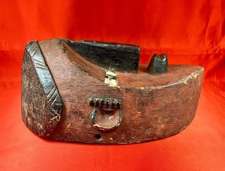 Espectacular máscara africana pueblo Lwalwa