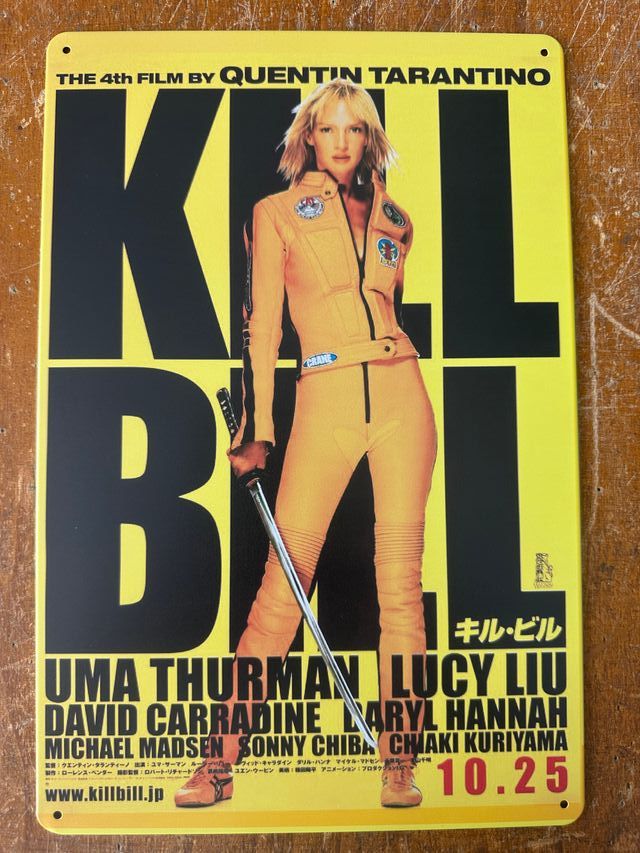 Kill Bill - Poster Insegna Targa in alluminio
