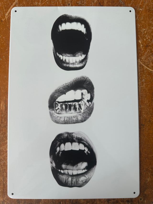 Design Poster - Targa Insegna Poster in alluminio