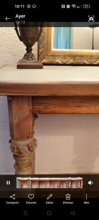 Mesa auxiliar vintage