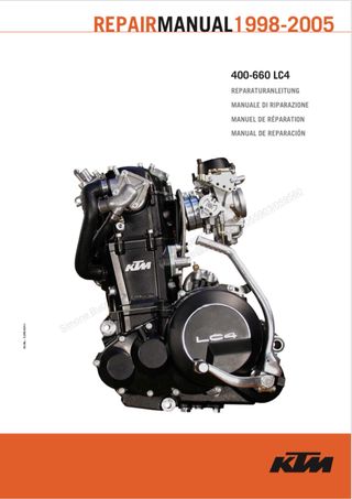 Manuale di riparazione ktm 640 lc4