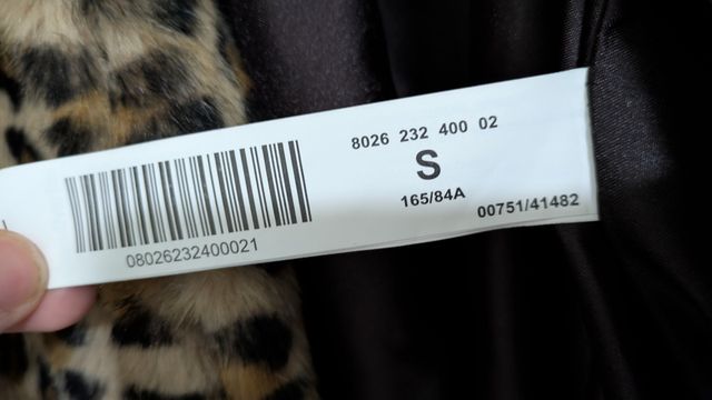 Abrigo imitación leopardo