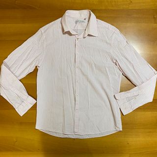 JCM Jey Coleman Camicia Manica Lunga Righe Rosa
