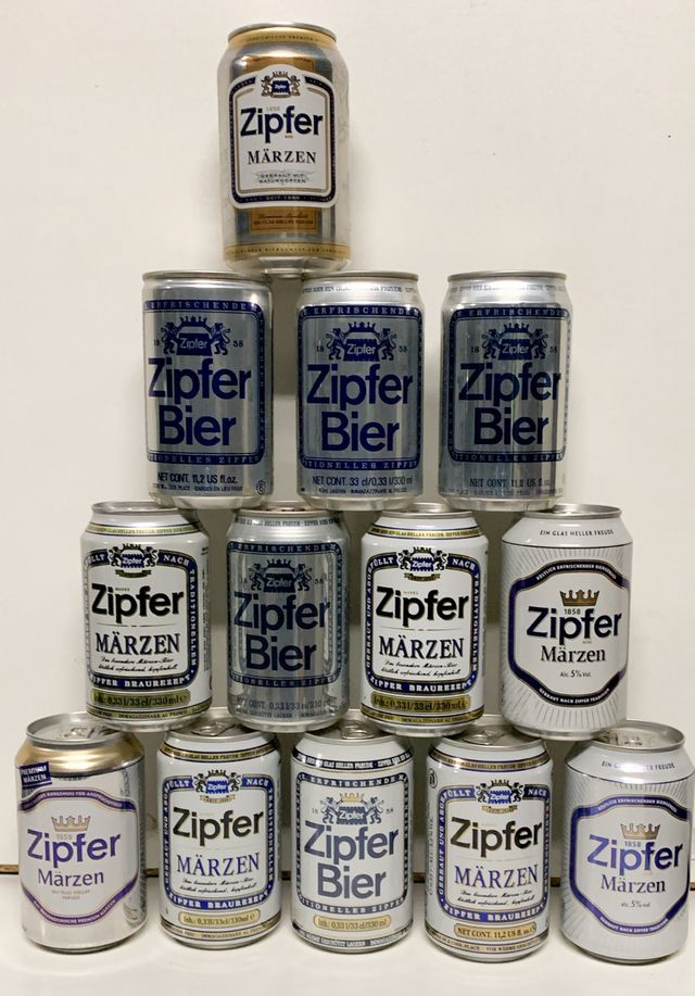 Lattine di birra vuote da collezione