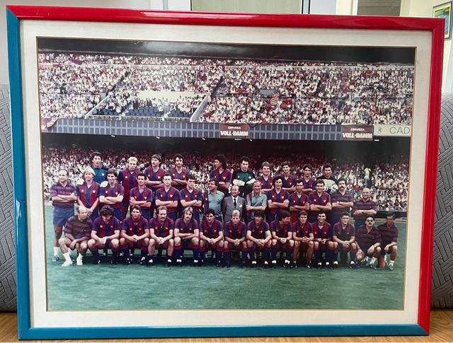 Cuadro C.D.Barcelona plantilla 84 85