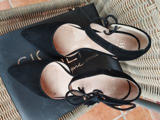 Zapatos de tacón negro Talla 38