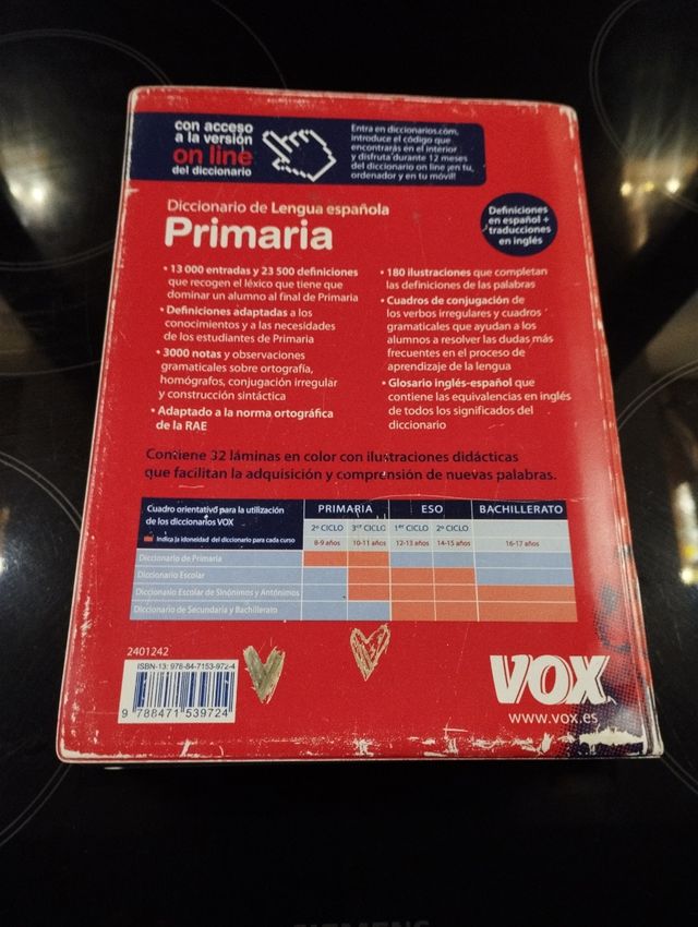 Diccionario de primaria,muy completo,vox