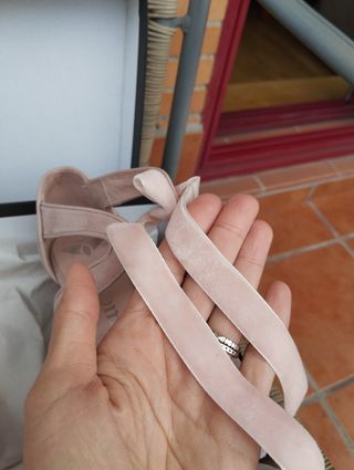 Zapatos rosas de tacón Talla 38