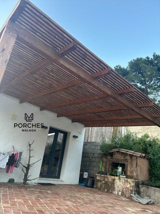 Promoción porche madera sol y sombra 6x4 2750
