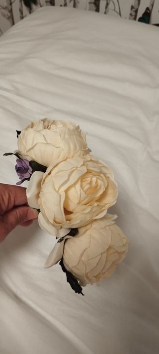 Mantoncillo de flamenca mujer y flor de flamenca