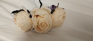 Mantoncillo de flamenca mujer y flor de flamenca