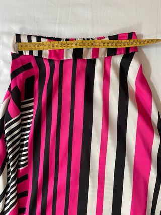 Gonna lunga a ruota geometrica in fodera tg.S