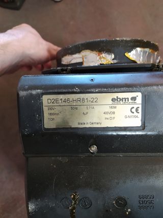Motor extractor campana cocina