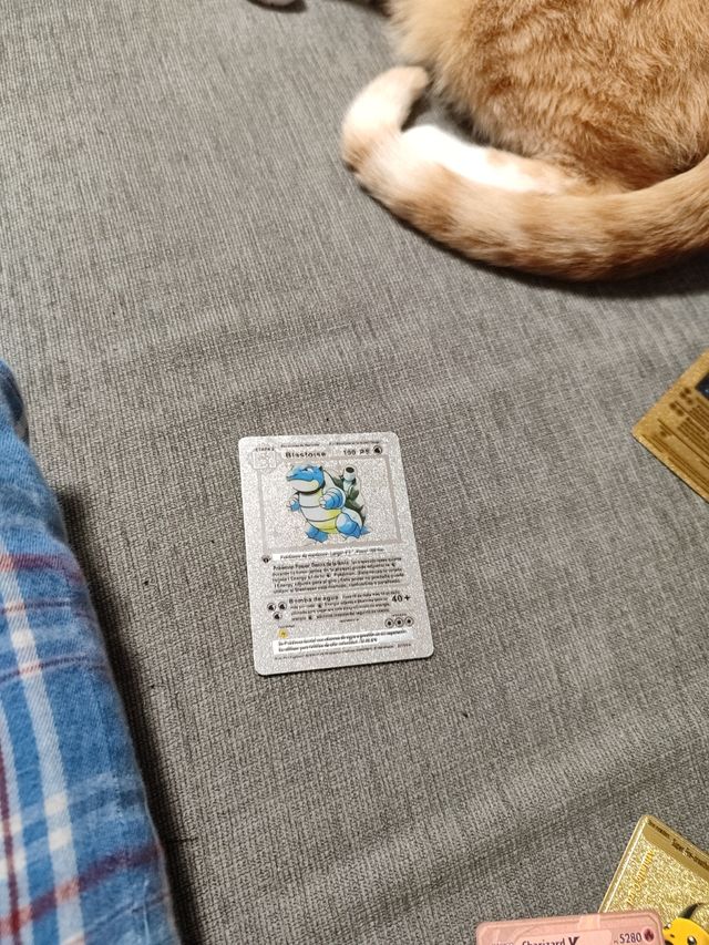 Carta pokemon Blastoise plateada1edicion