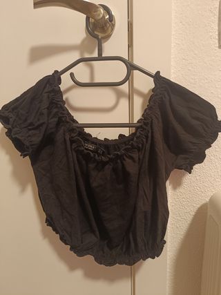 Top elástico negro