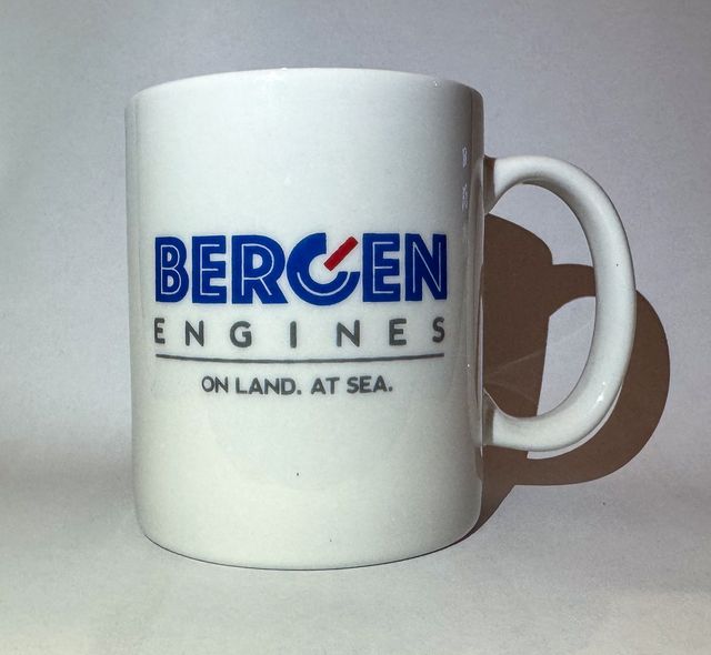 Taza ceramica original Bergen Engines Rolls-Royce