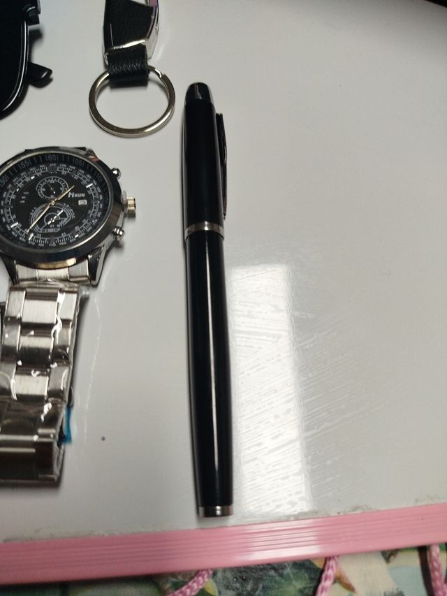 Lote cartera reloj caballero