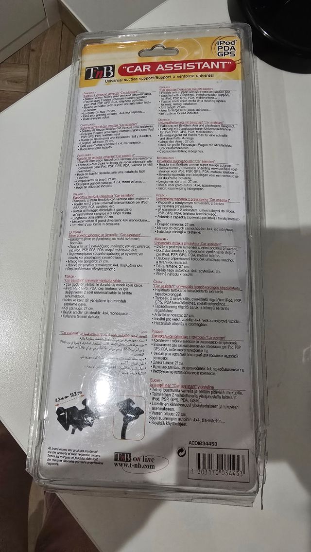 Soporte para móvil o GPS coche con ventosa