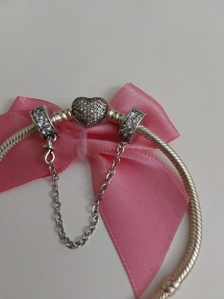 Cadena de seguridad en plata S 925.
