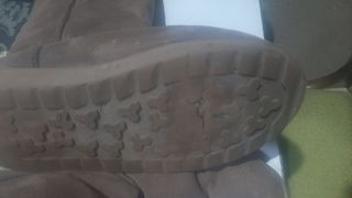 Botas descansos de piel