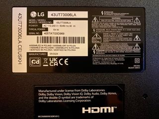 Receptor TV LG 43UT73006LA
