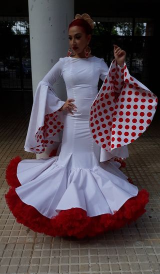 Traje esclusibo de flamenca ,