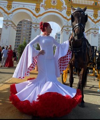 Traje esclusibo de flamenca ,