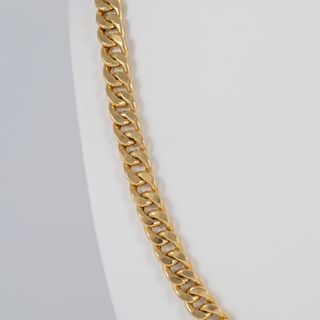 Cadena barbada de oro 18k 750 60cm