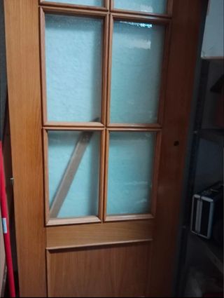 Puertas macizas de madera roble