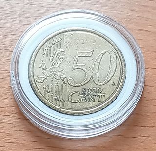 50 Céntimos de Euro Portugal 2010 Exceso Material