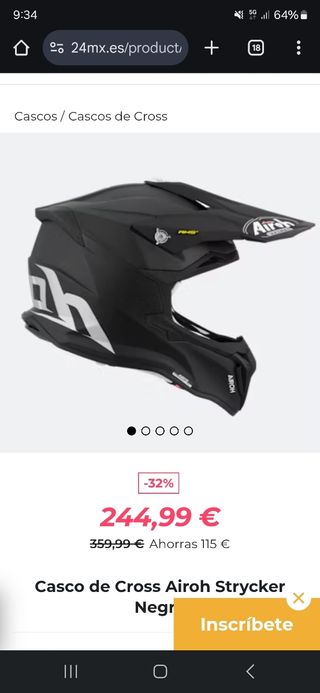 Casco Airoh Stricker Talla S motocross - enduro