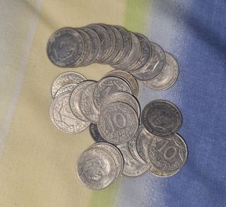 Lote monedas 10 céntimos 1959